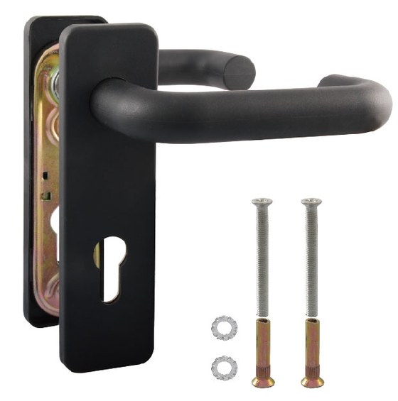 Nylon lever handle set, square corner plate AY-HL-01